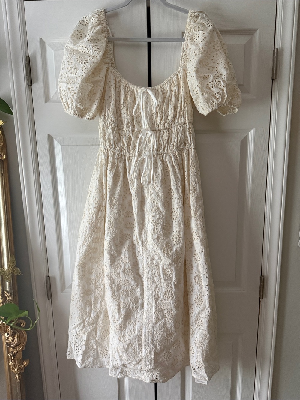 En Saison Eyelit Midi Dress